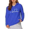 thumbnail image 7 of CQONEPT Womens Fleece Lined Hooded Swetashirts Print Long Sleeve Pullovers Tops Casual Fall Winter Clothes with Pockets Blue XS, 7 of 7
