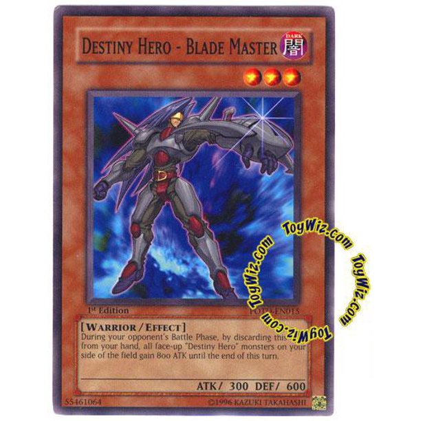 Yugioh Power Of The Duelist Destiny Hero Blade Master Potd En015 Walmart Com