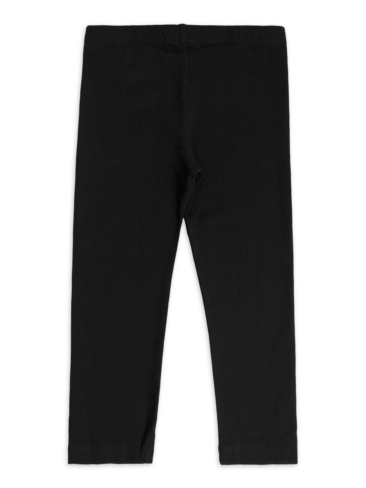Wonder Nation Toddler Girl's Full-Length Knit Leggings, 3-Pack, Sizes 2T-5T