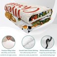 thumbnail image 4 of Quilts King Size Bedding Set, Christmas Lightweight Quilted Comforter, Xmas Snowflake Pine Tree Snowman Elk Penguin Winter Reversible Bedspread Coverlet with Pillow Covers for All Season, 96" x 106", 4 of 9