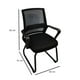 thumbnail image 4 of Silla Ejecutiva de Escritorio Visita Consultorio Sala De Espera NEXTEP Reposabrazos Respaldo de Malla 200 Kg Negro NE-652N, 4 of 4