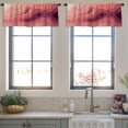 thumbnail image 3 of LALILO Kitchen Curtain Valance Decoration With Wavy Rod Pocket Window Curtain 52"x 18" Set of 2, 3 of 7