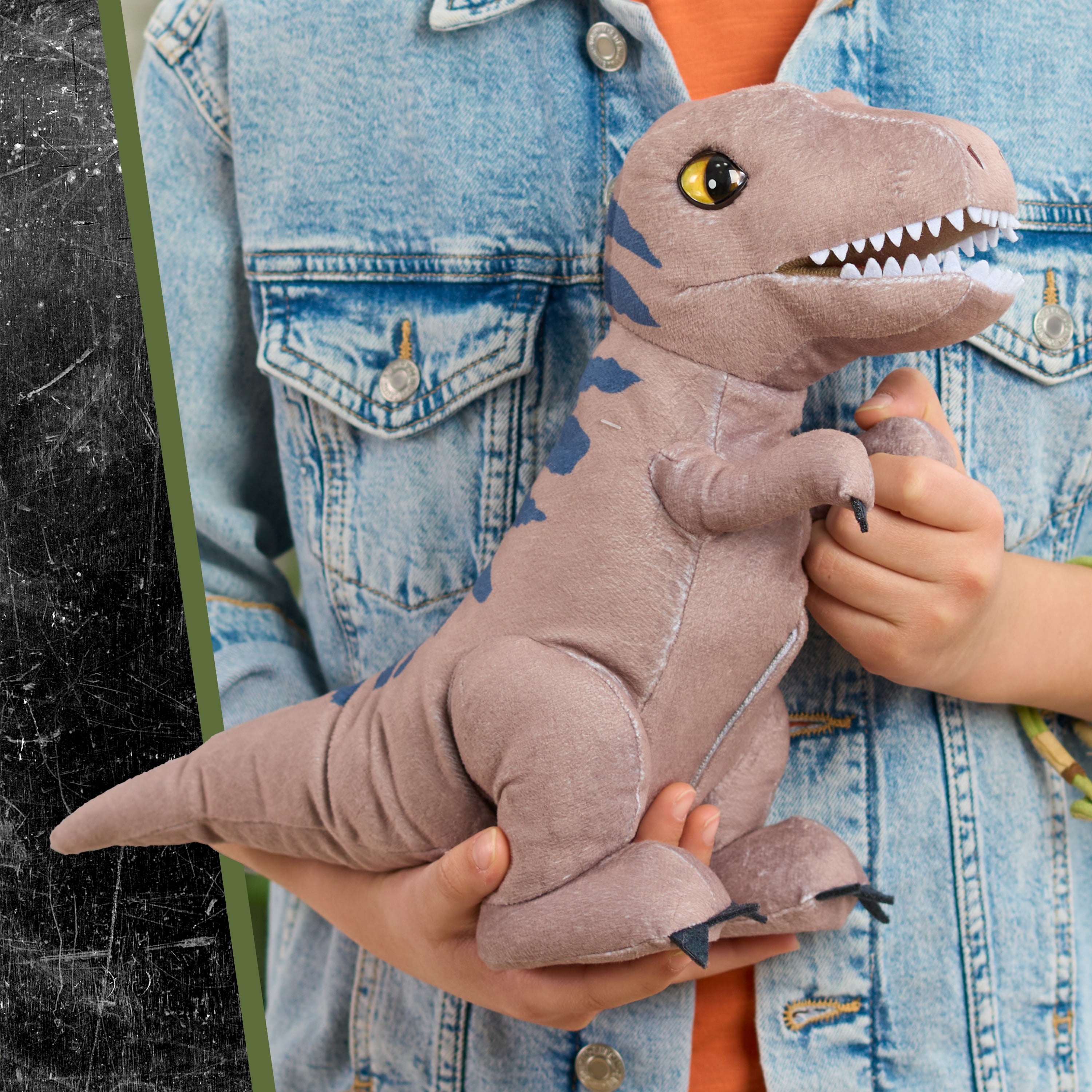 Jurassic World Rebirth Roaring T. Rex, 10.5 inch Interactive Plush Toy, Boys and Girls Ages 3 up