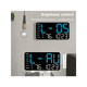 thumbnail image 4 of Reloj De Pared Digital Con Alarmas Y Calendario, termómetro Malubero Negro Azul, 4 of 5