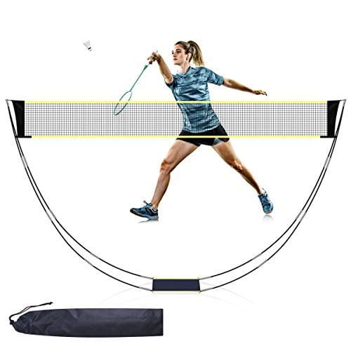 GoHoKi Badminton Net Set Portable Folding Badminton Net with Poles