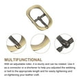 thumbnail image 3 of Uxcell 6Pack 0.59" Single Prong Belt Buckle Oval Center Bar Buckles for Leather Craft, Bronze, 3 of 6