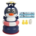 thumbnail image 1 of Rociador con base de pingüino para divertirse al aire libre: juguete cohete giratorio con agua y enchufe europeo, 1 of 8