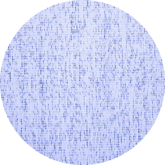 Ahgly Company Indoor Round Abstract Blue Contemporary Area Rugs, 5' Round