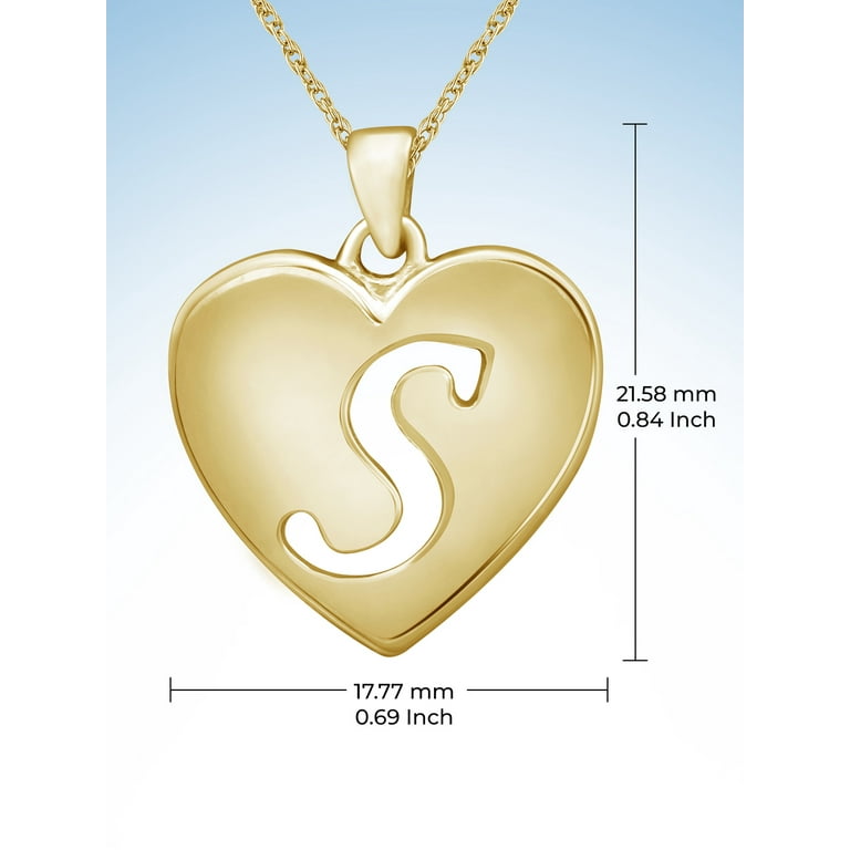Jewelexcess Women's Initial Letter Pendant