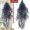 Purple, variant on Bxaolu Artificial Hanging Flowers Outdoor Faux Plants Spring Summer Decor Fake Silk Violets, Realistic UV Resistant Trailing Vines Porch Yard Indoor Wedding Favors(Hot Pink,1Pc)