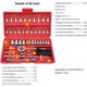 thumbnail image 2 of Juego de llaves de trinquete, llaves de trinquete, enchufes y estuches, herramientas mecánicas para automóviles profesionales, utilizadas para bicicletas y motores de motocicletas, 2 of 5