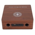 thumbnail image 3 of Altavoz inalámbrico de madera caja de sonido multifuncional para el hogar reloj despertador control táctil BT 42 altavoz para el hogar dormitorio mesita de noche y, 3 of 8