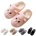 thumbnail image 2 of Cathalem Slippers for Women Open Toe Cute Animal Slippers For Womens Mens Indoor Soft Cozy Cotton Warm Winter Home Slippers Funny Preppy Bedroom Shoe For Women Men (Pink,9.5), 2 of 6
