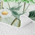 thumbnail image 5 of Erosebridal Vintage Floral Quilt Full, Botanical Flower Full Bedspread Sets, Gray Reversible, Mint Green White, 3 Pieces (1 Coverlet and 2 Pillowcases), 5 of 7