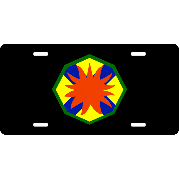 U.S. Army 13th Support Command License Plate