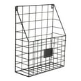 thumbnail image 2 of Contemporary Home Living Set of 2 Black Wire Wall File Basket Storage, 45", 2 of 4