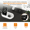 thumbnail image 4 of Mueble De Tv 55 Centro De Entretenimiento Luz Led Enchufes Negro, 4 of 7