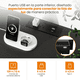 thumbnail image 4 of Mueble De Tv 55 Centro De Entretenimiento Luz Led Enchufes Negro, 4 of 7