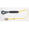 MSA 6' ArcSafe 1 3/4'' Nylon Web Single Leg Energy-Absorbing Adjustable Lanyard With Hitch Loop Harness Connection And 36C Snap Hook Anchorage Connection