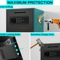 thumbnail image 3 of 6.0 Cub Extra Large Biometric Home Safe Box with Fireproof Waterproof Bag, Fingerprint Safe with Backlit Keypad and Dual Alarm System for Home Valuables, 3 of 7