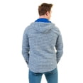 thumbnail image 4 of Blue European Wool Hoodie Sweater Jacket Warm Winter, XXXL, 4 of 5