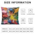 thumbnail image 5 of Leisuo Painting with Splattered Body Pillow Case Cover Zippered Pillow Cover Pattern Pillow Case Protector with Decorative Soft Large Pillow Cases Covers for Bed Decor, 5 of 5