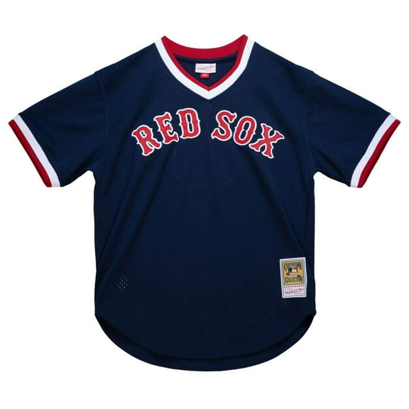 Mitchell Ness Youth MLB Mesh BP Jersey Red Sox Garciaparra