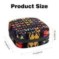 thumbnail image 2 of Sanitary Napkin Storage Bag for Girls Women, Portable First Period Pads Bag Tampons Holder Girls Travel Makeup Bag, Large Capacity Collection of Colorful Butterflies Black Background, 2 of 6