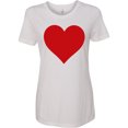 thumbnail image 3 of Inktastic Valentine Heart in Red Women's T-Shirt, 3 of 5