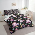 thumbnail image 3 of Erosebridal Pixel Style Bed in a Bag King Size,Magic Animal Unicorn Bed Set,Cute Rainbow Love Bedding King Size For Girls,Lightweight Bedroom Decor Reversible,7 Pieces, 3 of 7
