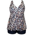 thumbnail image 1 of HAWEE Womens Plus Size Tankini Swimsuits with Shorts Two Piece Bathing Suit Floral Printed Swimwear, 1 of 4