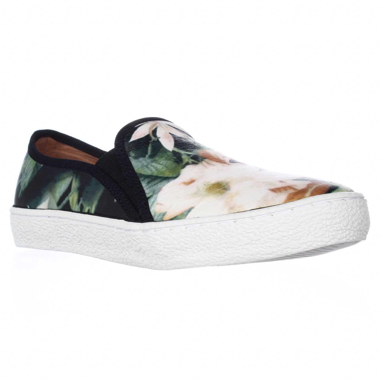 Womens Corso Como Fashion Slip On Sneakers Navy Floral - Walmart.com