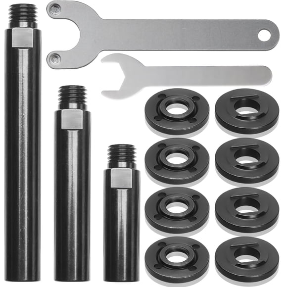 Kit de accesorios para amoladora angular con 3 varillas de extensión