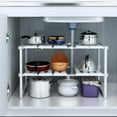 thumbnail image 1 of Ktaxon Réglable sous Évier Étagère de Rangement Armoire Consommable Porte-Cuisine, 1 of 6