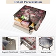 thumbnail image 5 of Flamingoes Flowers Leaves Floral Corduroy Tote Bag Handbag Large Messenger Bag Shoulder Crossbody Zipper Bag Purse, 5 of 8
