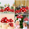 thumbnail image 6 of 3 Pcs Mushroom Honeycomb Birthday Decor Plaster Decoration Outdoor Office Red, 6 of 7