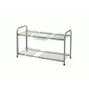 Mainstays Under the Sink Metal Storage Shelf, Satin Nickel