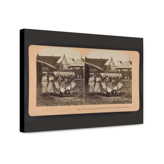 Canvas Print: Up-To-Date Swing, Model Play Grounds, La. Purchase Exposition, 1904