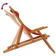 thumbnail image 5 of vidaXL Folding Beach Chairs 2 pcs Red Fabric, 5 of 5