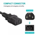 thumbnail image 2 of PROKWR 6ft UL AC Power Cord Compatible with ASUS PB278Q PB277Q VG278HV 27" Computer Monitor Outlet Socket Lead Charging Power Cable Cord Charger Power Supply, 2 of 4