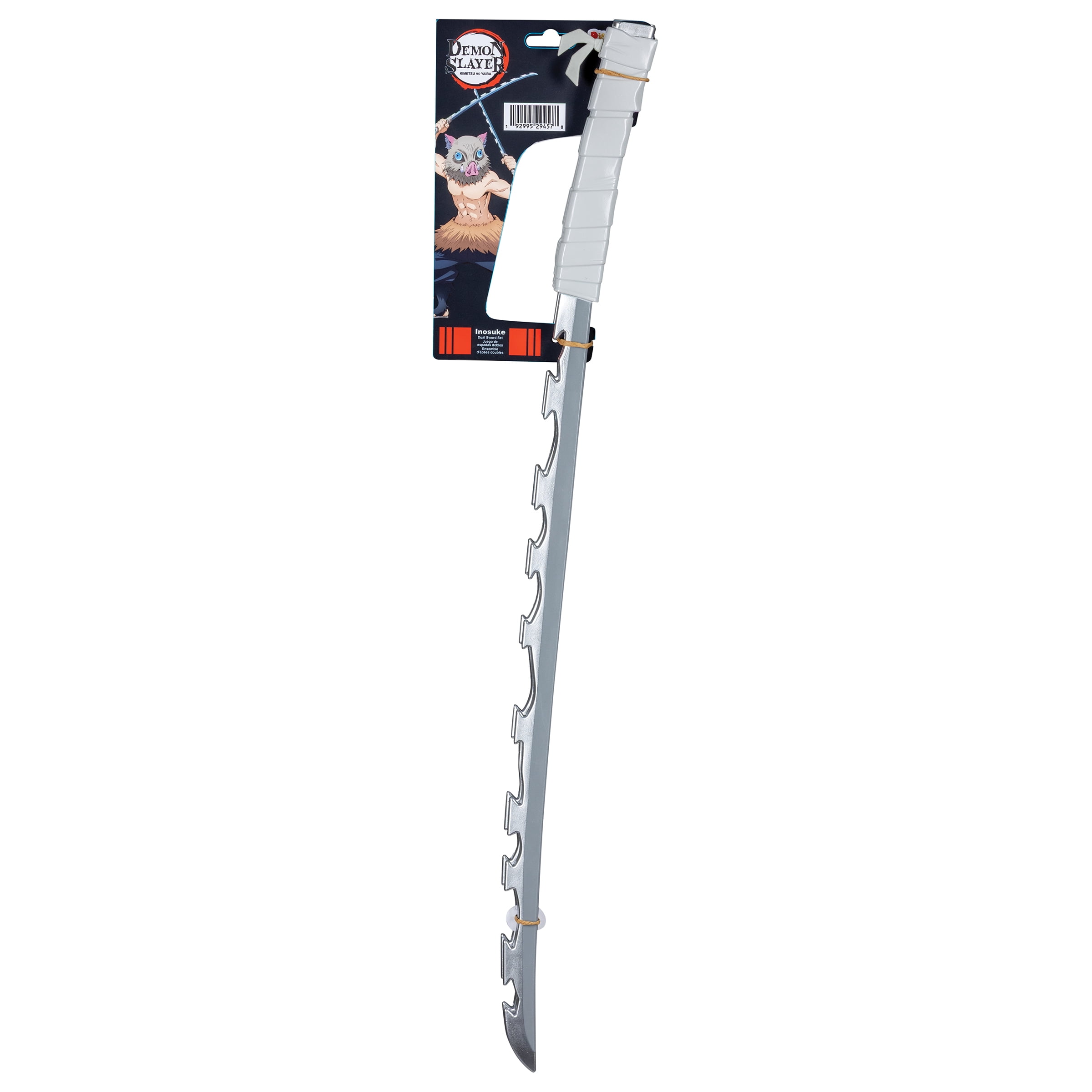 Demon Slayer Inosuke Dual Swords Set Halloween Accessory for Children, One Size, by Disguise