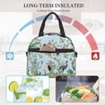 thumbnail image 4 of Disketp Chinoiserie Floral Palm Tree Lonchera Térmica para Mujer y Hombre, Bolsa de Almuerzo Reutilizable e Impermeable para Trabajo, Viajes y Picnic, 4 of 7