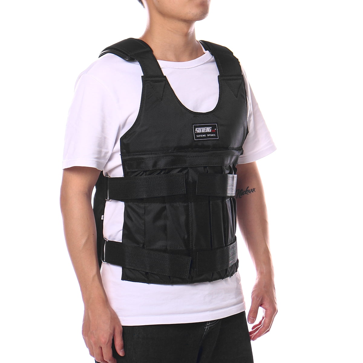 110 44lbs//110lbs Exercise Training Fitness Workout Boxing Weighted Vest Jacket Men Women Dwawoo Adjustable Weighted Vest