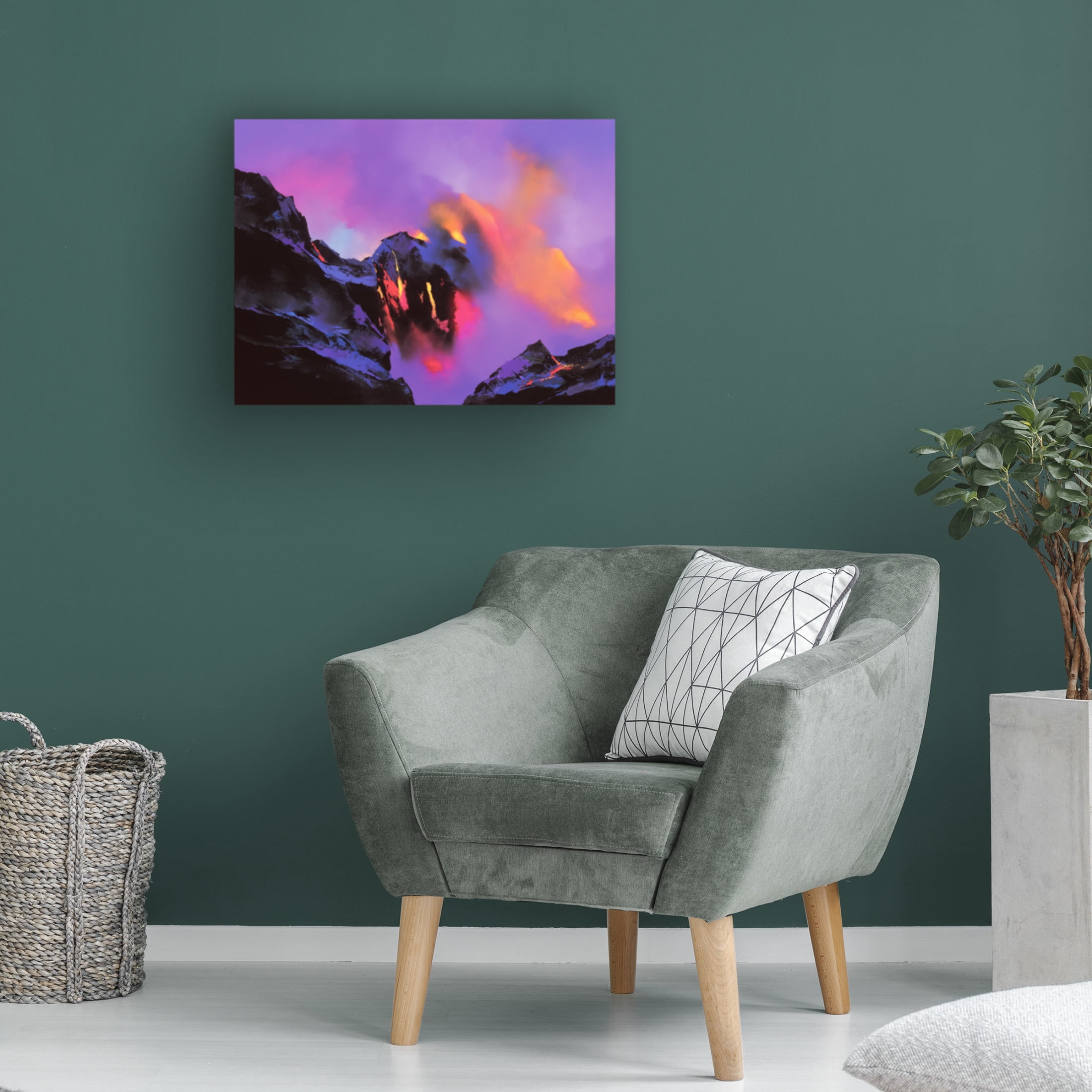 Canvas Wall Art - Thomas Leung 'Molten Rock' Wall Art for Living Room, Bedroom, or Office Décor by Trademark Fine Art - 19 x 14 Inches