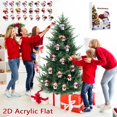 thumbnail image 3 of Christmas Tree Decorations Christmas Decor Calendar Snowman Acrylic Tree Countdown Pendant Christmas Countdown Calendar, 3 of 4