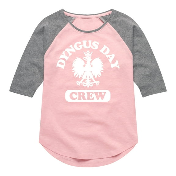 Instant Message - Dyngus Day Crew - Polish Holiday Celebration - Toddler & Youth Girls Raglan Graphic T-Shirt