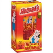 Hannah's Red Hot Sausage 7oz 10 Count Multipack Box