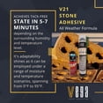 thumbnail image 2 of V21 Stone Adhesive: Unyielding All-Weather Bonding Formula for Ultimate Toughness, Single Pack with Cleaner, 2 of 9