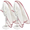 thumbnail image 1 of The - Paquete de 2 paños de Microfibra para pulir Copas de Vino, Toallas de Sec Grandes sin Pelusa para anteojos, Vasos, cristalería, Lentes de cámara, 25 x 20 Pulgadas (Blanco, 2, 1 of 3