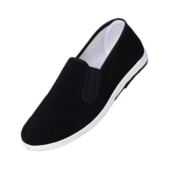 Chinese Traditional Kung Fu Martial Arts Tai chi traditional Men's Shoes gifts Kung cloth kung Slipper Shoes Black 40